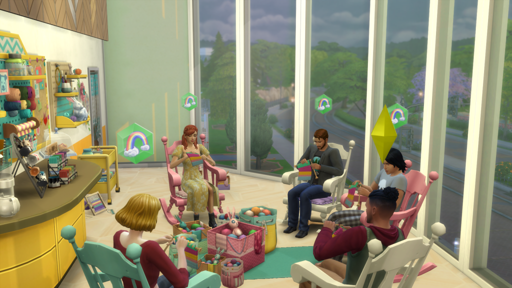 Sims 4 knitting club