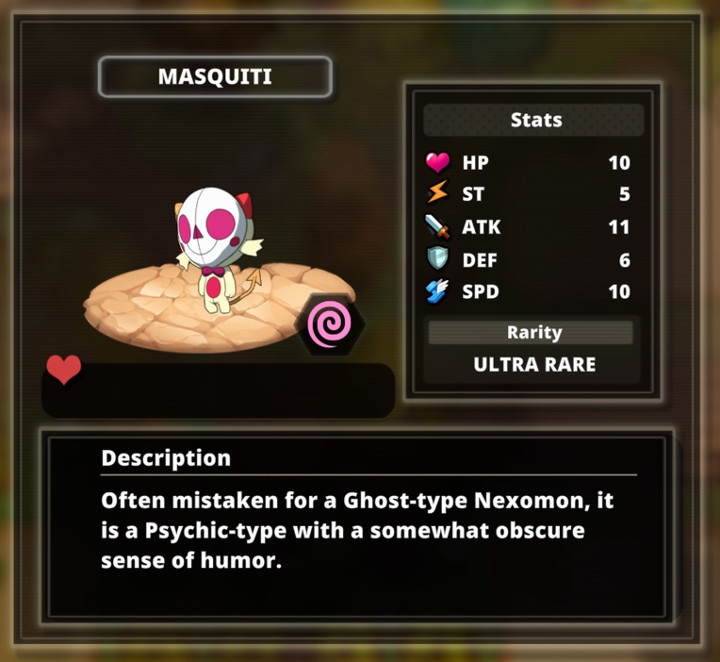 Nexomon: Extinction - Masquiti