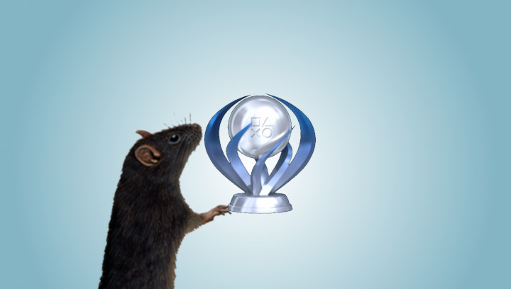 Rat Holding a Platinum Trophy
