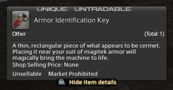 Final Fantasy XIV - Armor Identification Key