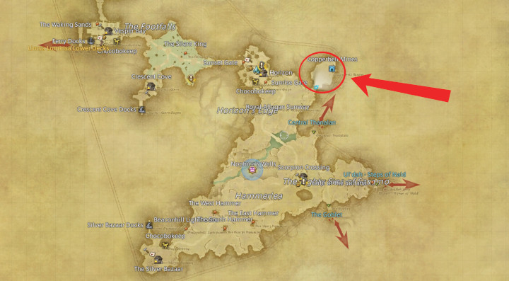 Final Fantasy XIV - Iron Ore Location