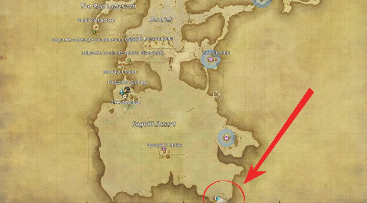 Final Fantasy XIV - Mithril Location