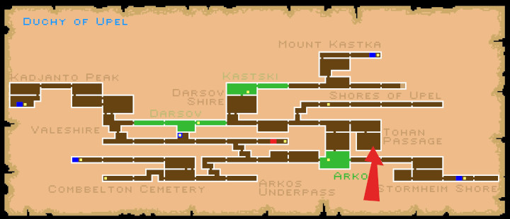 Infernax - Map to Gregor