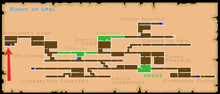 Infernax - Kadjanto Stronghold Map