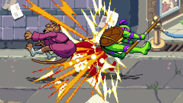 Shredder's Revenge - Donatello and Splinter Double-Team Move