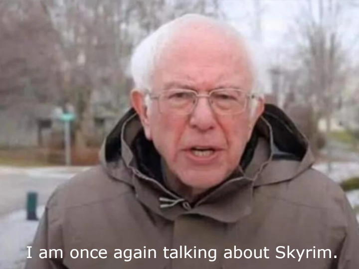 Bernie Sanders Talking About Skyrim