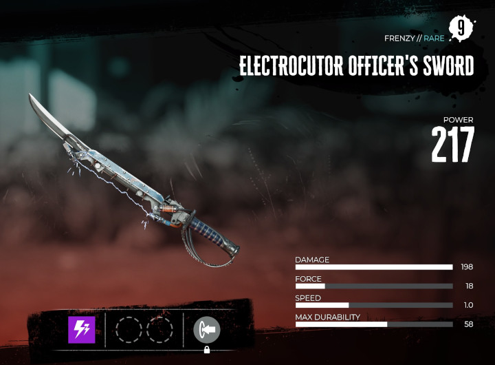 Dead Island 2 - Electrocutor Officer's Sword